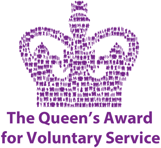 Queen's award for voluntary service. logo